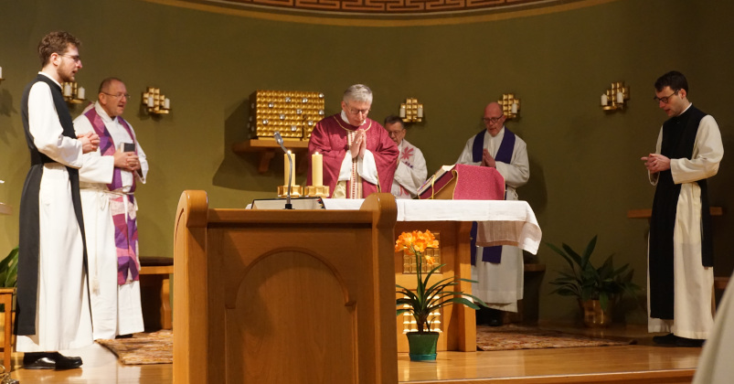 Zisterzienser aus Heiligenkreuz auf Besuch Mariengarten